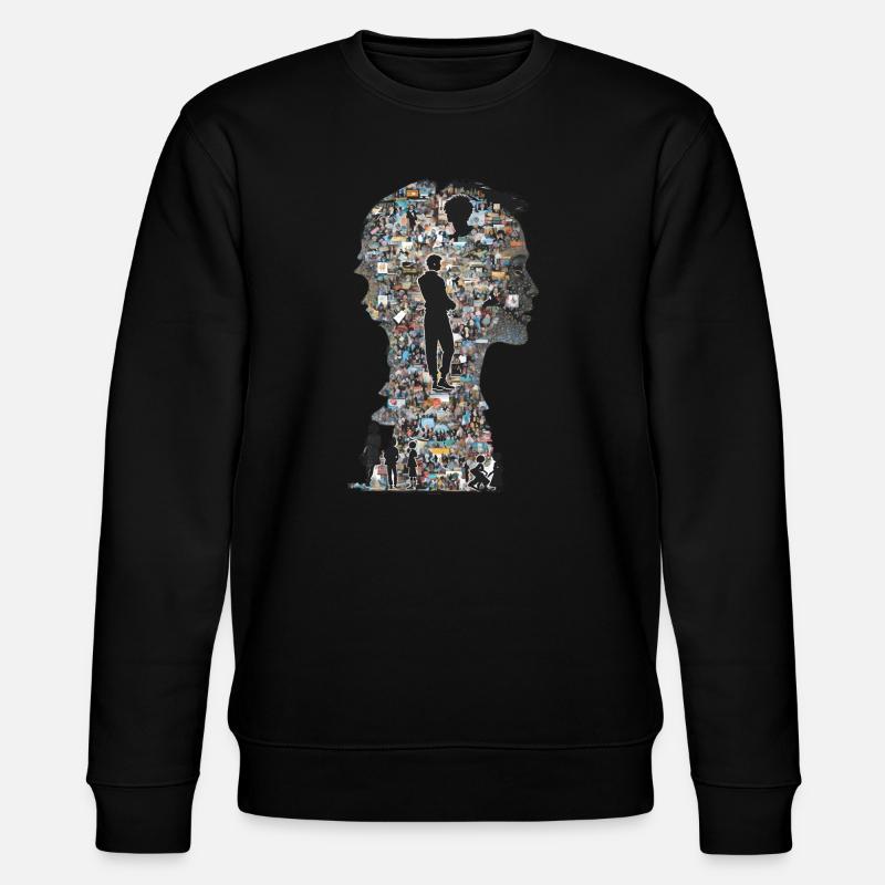 Das Puzzle Mensch - Stanley/Stella Unisex Bio-Sweatshirt CHANGER  - Schwarz