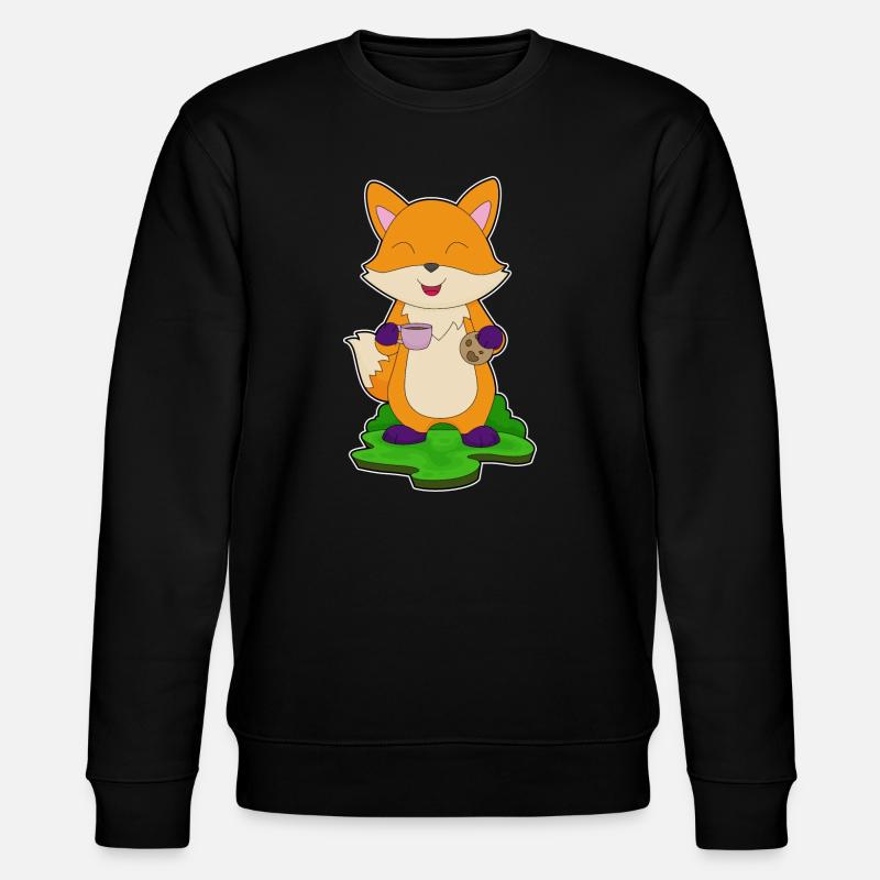 Fuchs Kaffee Cookie - Stanley/Stella Unisex Bio-Sweatshirt CHANGER - Schwarz