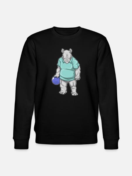 Rhino Bowling Bowling Ball - Stanley/Stella CHANGER Unisex Organic Sweatshirt - black