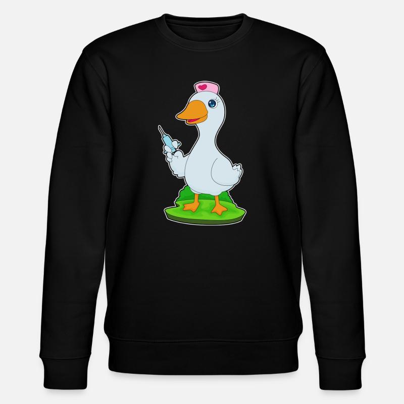 Seringue d’infirmière de canard - Sweat bio CHANGER Stanley/Stella Unisexe - noir
