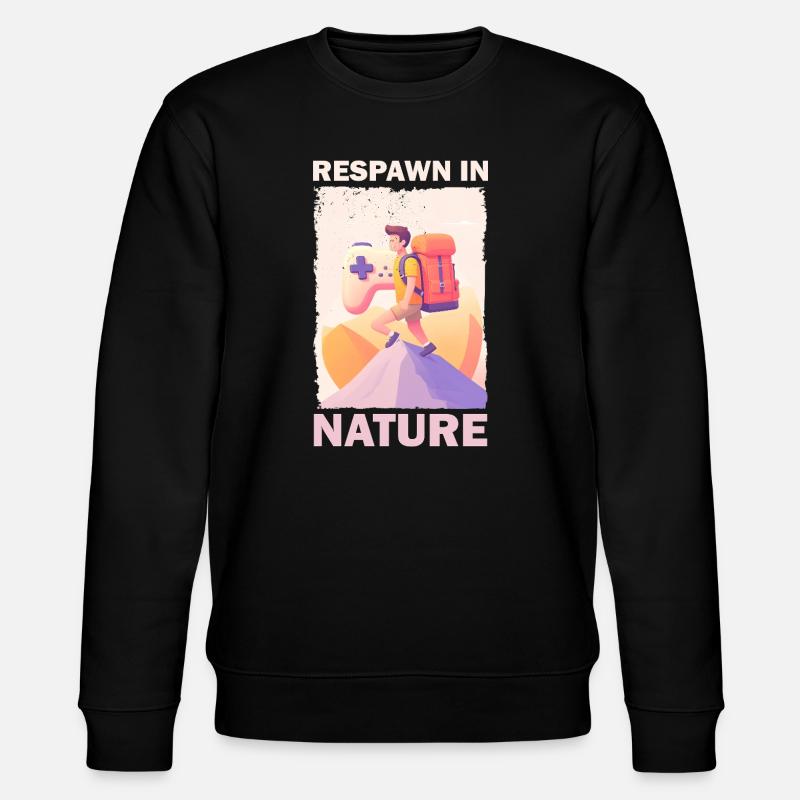 Aventurier au look pixel - Sweat bio CHANGER Stanley/Stella Unisexe - noir