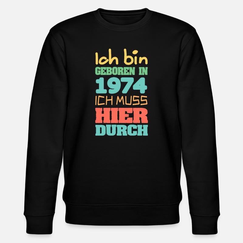 1974 - Stanley/Stella Unisex Bio-Sweatshirt CHANGER  - Schwarz