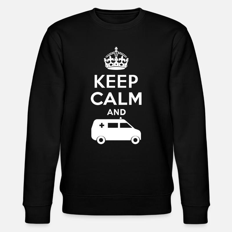 Ambulanz - Krankenwagen - DE - Stanley/Stella Unisex Bio-Sweatshirt CHANGER - Schwarz