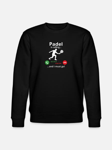 Padel roept en ik gaan - Stanley/Stella Uniseks bio-sweatshirt CHANGER  - zwart