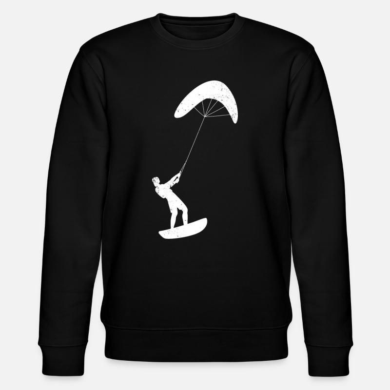 Kitesurfing - Stanley/Stella Unisex Bio-Sweatshirt CHANGER  - Schwarz