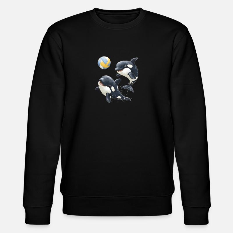 Volley-ball sur le dos - Sweat bio CHANGER Stanley/Stella Unisexe - noir