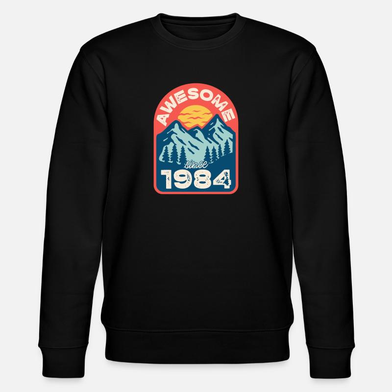 Awesome since 1984 - Stanley/Stella CHANGER Unisex Organic Sweatshirt - black