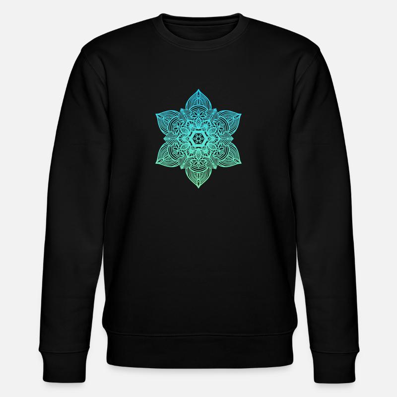 Mandala - Stanley/Stella Unisex Bio-Sweatshirt CHANGER  - Schwarz