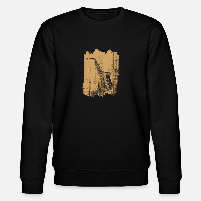 saxophone - Sweat bio CHANGER Stanley/Stella Unisexe - noir