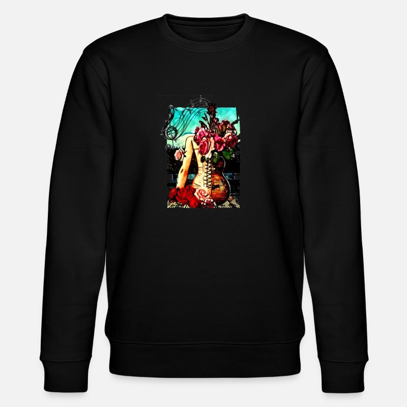 guitare hanches - Sweat bio CHANGER Stanley/Stella Unisexe - noir