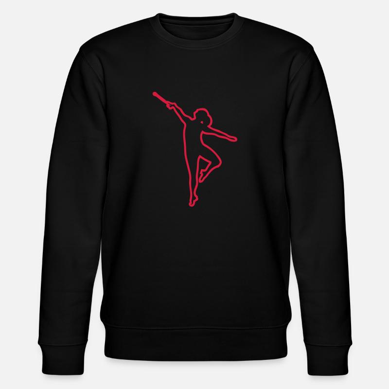 danseuse twirling baton trace1 - Sweat bio CHANGER Stanley/Stella Unisexe - noir