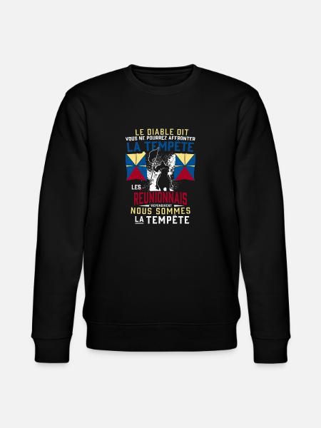 Réunionnais Tempête - Sweat bio CHANGER Stanley/Stella Unisexe - noir