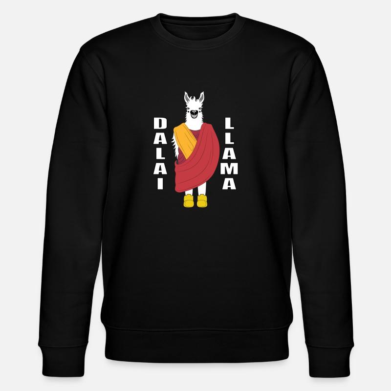 Der Dalai Lama - Stanley/Stella Unisex Bio-Sweatshirt CHANGER  - Schwarz