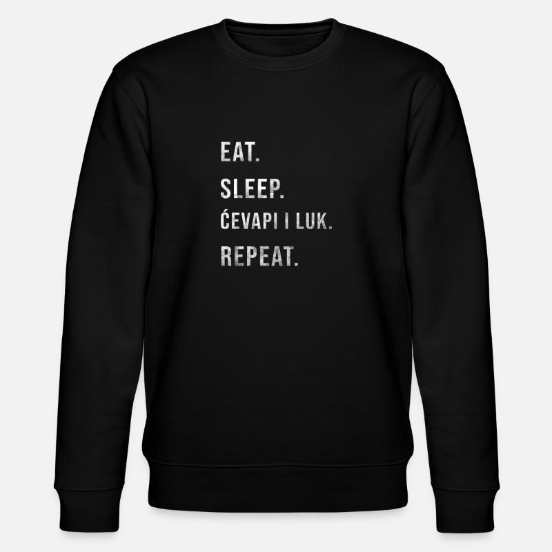 Cevapi Cevapcici Cevape Luk Zwiebel Balkan Jugo - Stanley/Stella Unisex Bio-Sweatshirt CHANGER  - Schwarz
