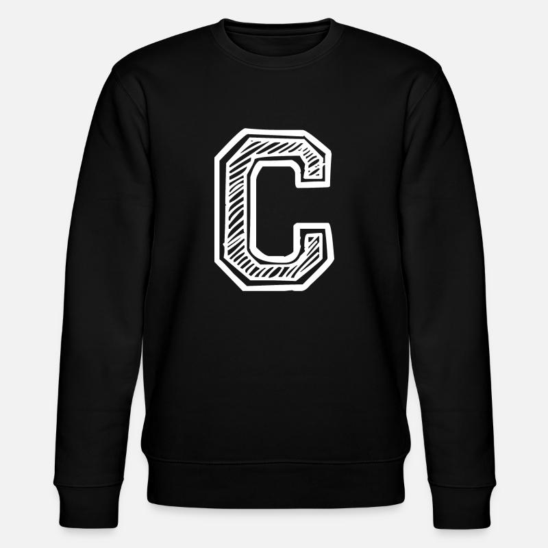Buchstabe C - Stanley/Stella Unisex Bio-Sweatshirt CHANGER - Schwarz