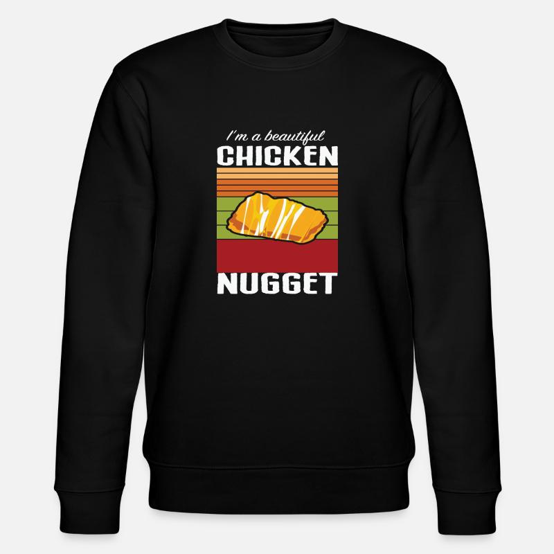 Schönes Chicken Nugget - Stanley/Stella Unisex Bio-Sweatshirt CHANGER  - Schwarz