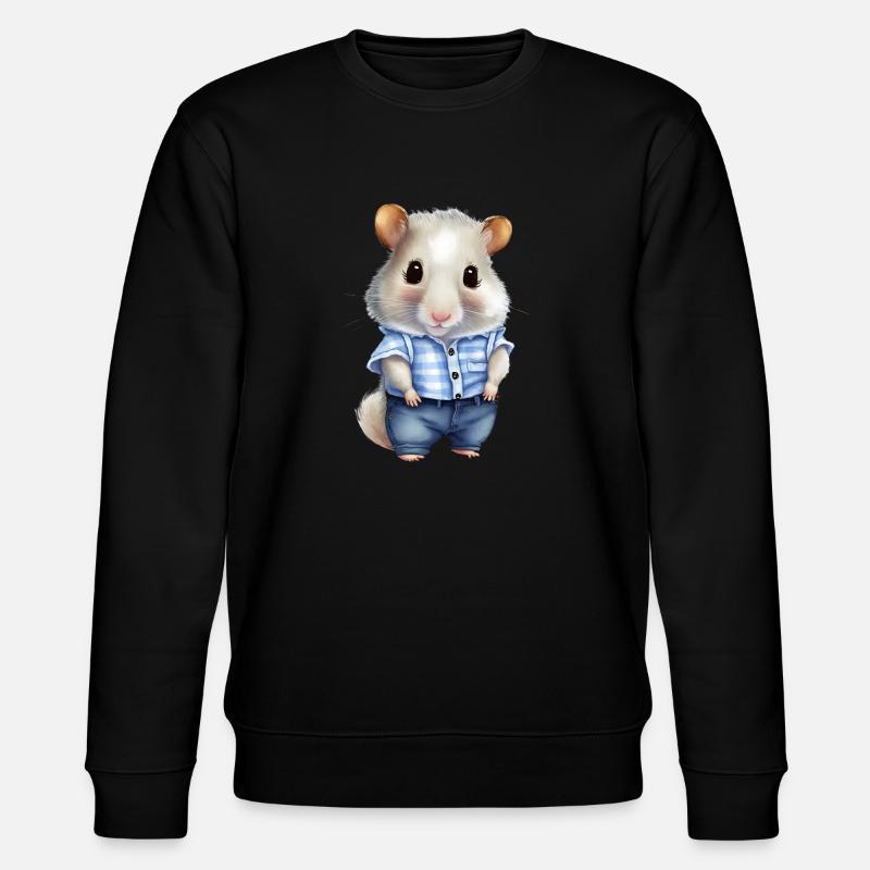 Hamster mignon - Sweat bio CHANGER Stanley/Stella Unisexe - noir