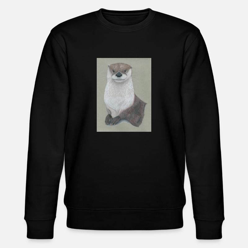 230324 Otter 3 - Stanley/Stella Unisex Bio-Sweatshirt CHANGER  - Schwarz