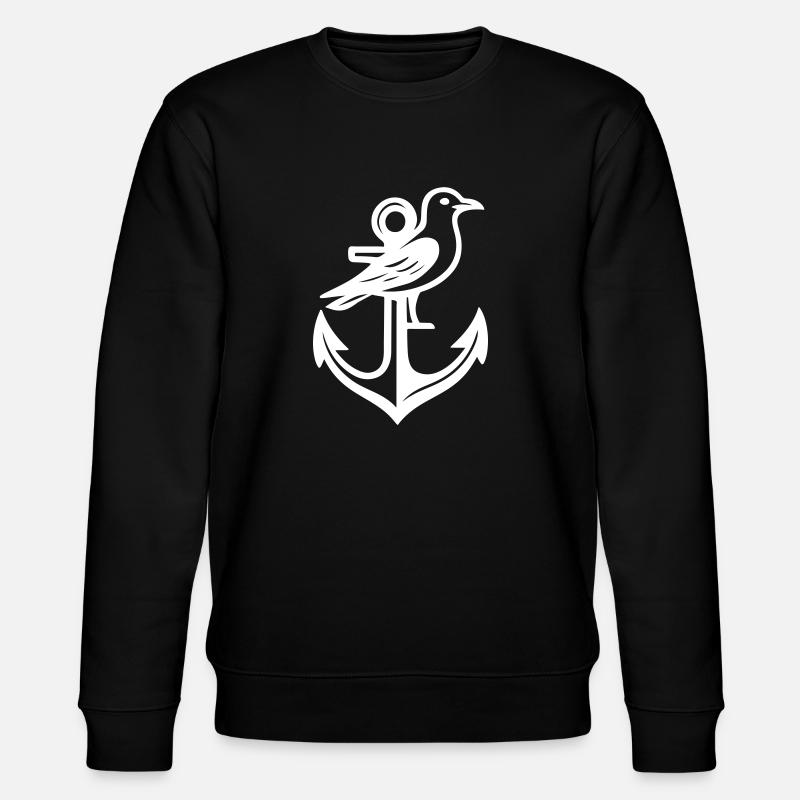 Ancre Seagull - Sweat bio CHANGER Stanley/Stella Unisexe - noir