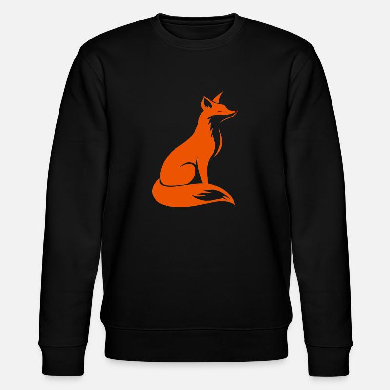 Fuchs - Stanley/Stella Unisex Bio-Sweatshirt CHANGER  - Schwarz