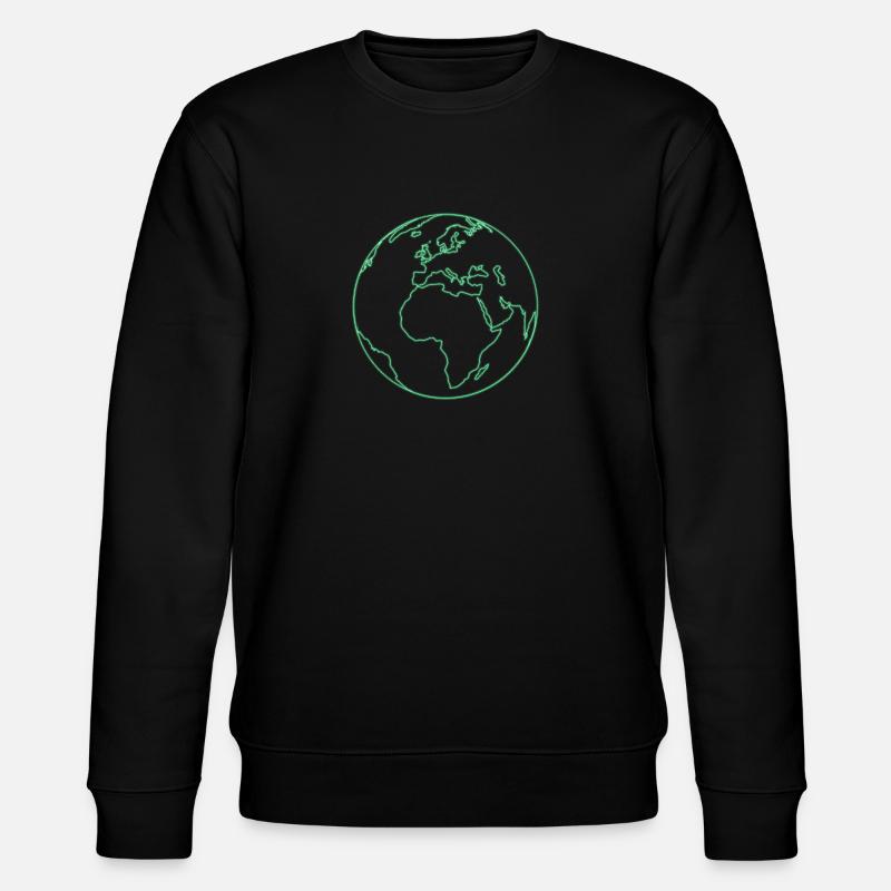 terre vert néon - Sweat bio CHANGER Stanley/Stella Unisexe - noir