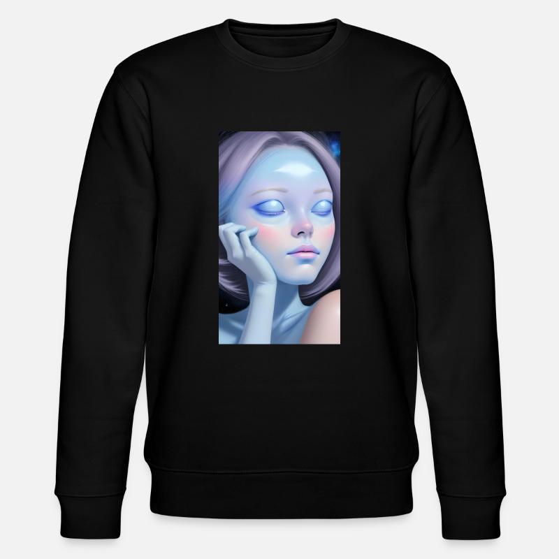 Space Sisters Number 1 - Stanley/Stella CHANGER Unisex Organic Sweatshirt - black