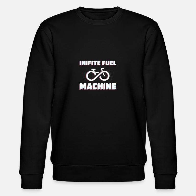 Infinite Fuel - Bicycle Machine - Stanley/Stella CHANGER Unisex Organic Sweatshirt - black