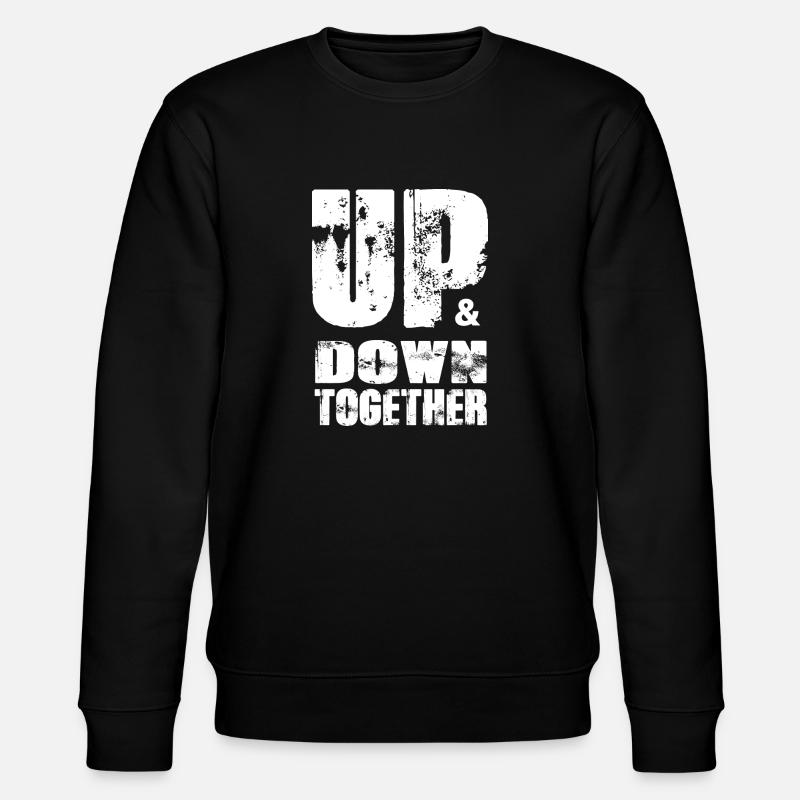 Up & down together - Stanley/Stella CHANGER Unisex Organic Sweatshirt - black