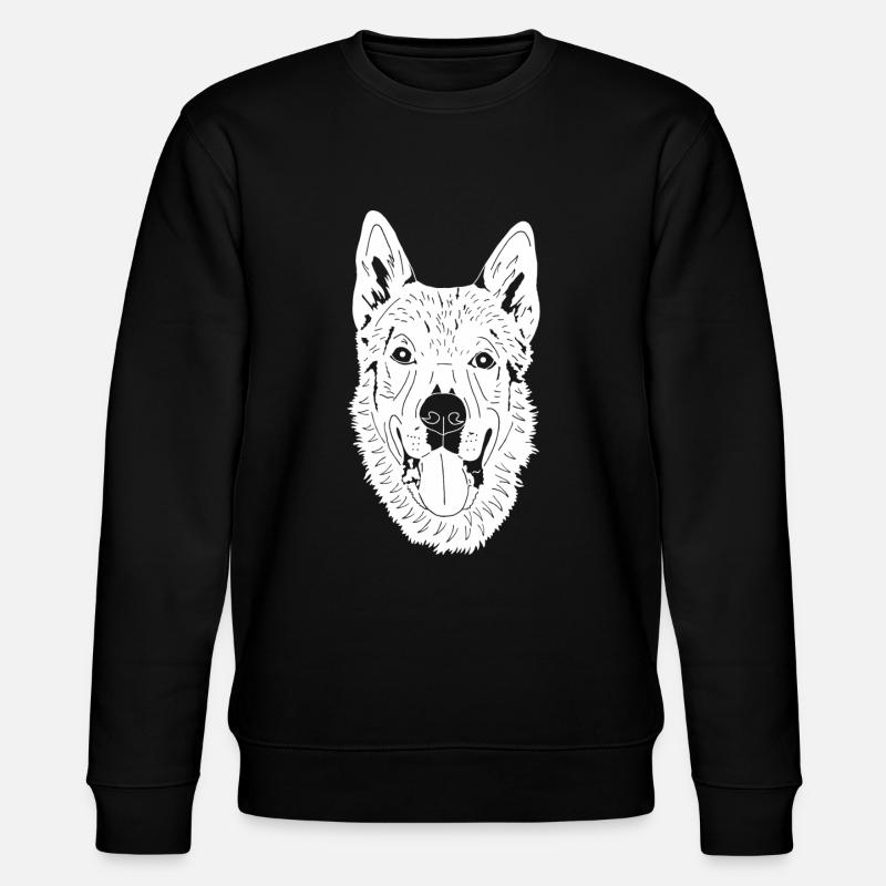 Tschechoslowakischer Wolfhund - Stanley/Stella Unisex Bio-Sweatshirt CHANGER  - Schwarz