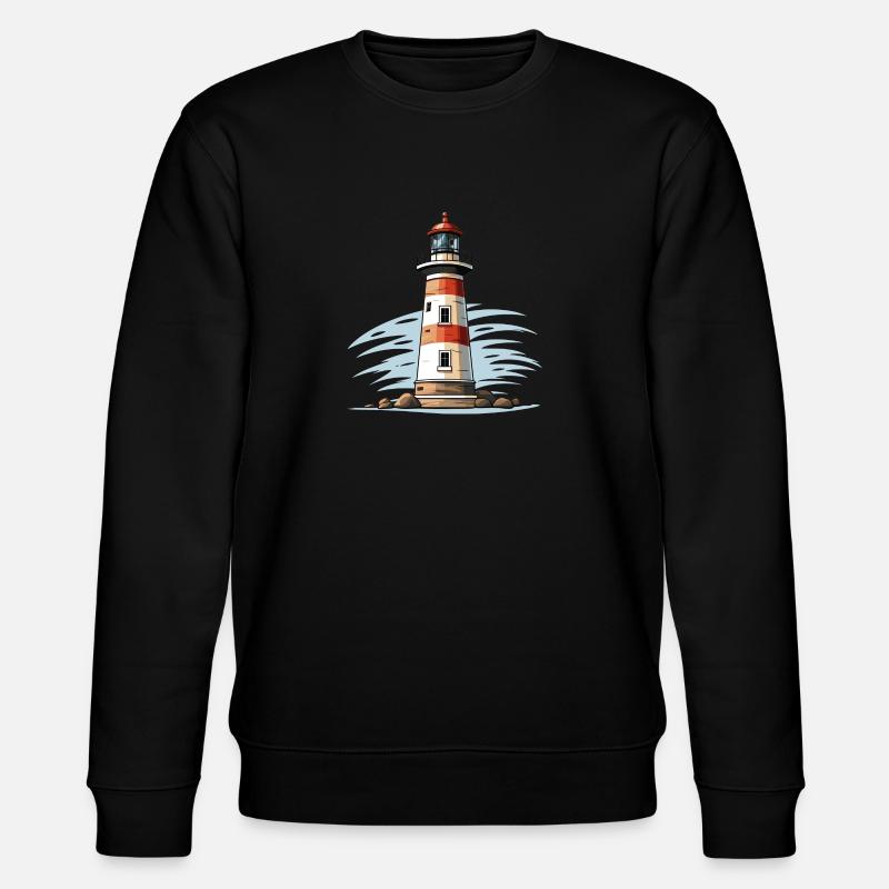 Lighthouse by the sea - Stanley/Stella CHANGER Unisex Organic Sweatshirt - black