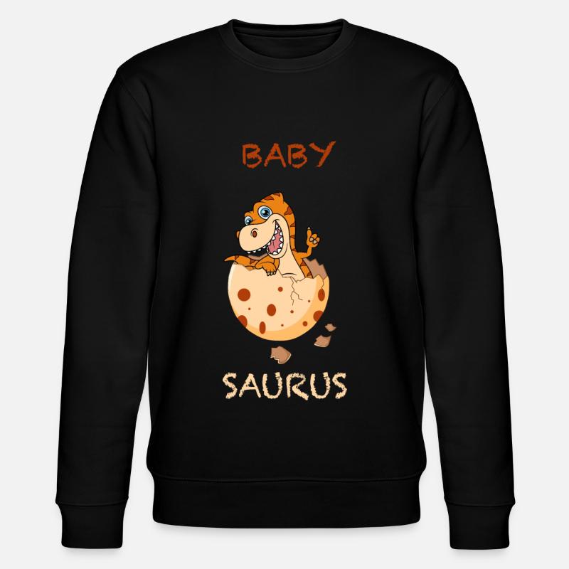 Dino Baby - Stanley/Stella Unisex Bio-Sweatshirt CHANGER  - Schwarz