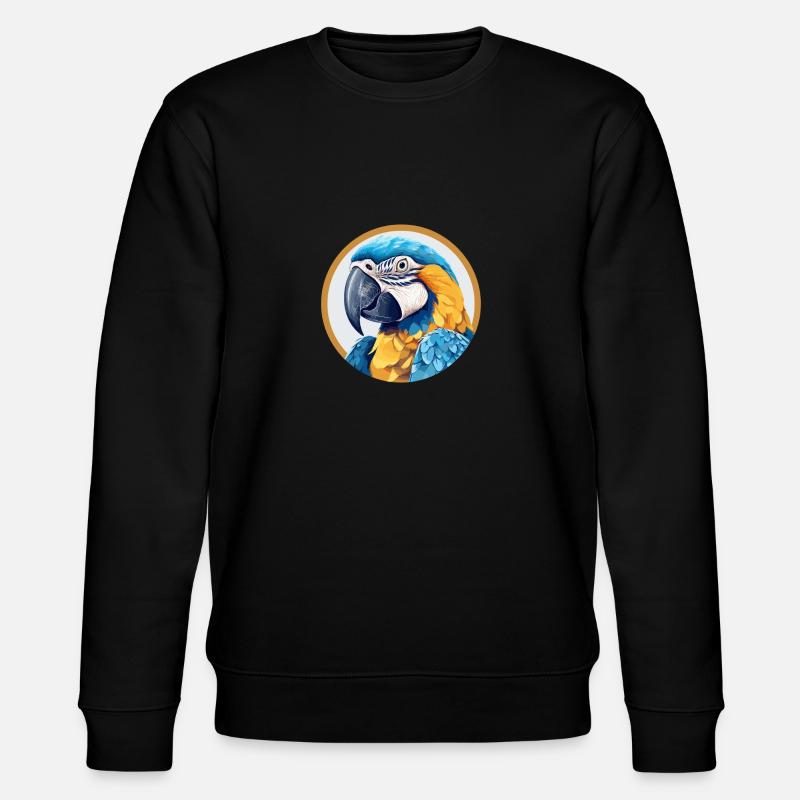 Blau-Gold Ara - Stanley/Stella Unisex Bio-Sweatshirt CHANGER  - Schwarz