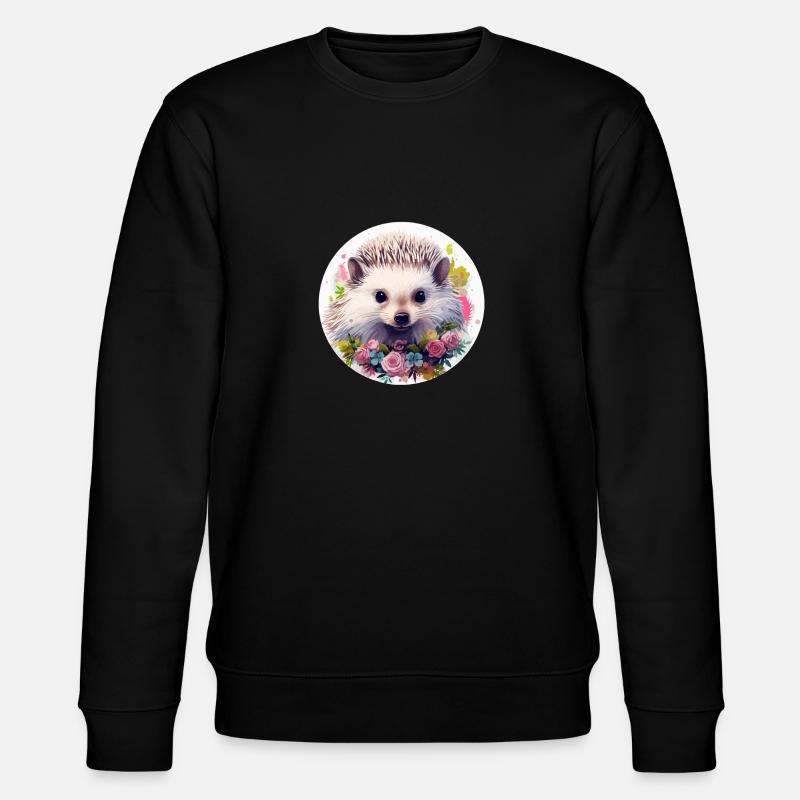 Hérisson mignon - Sweat bio CHANGER Stanley/Stella Unisexe - noir
