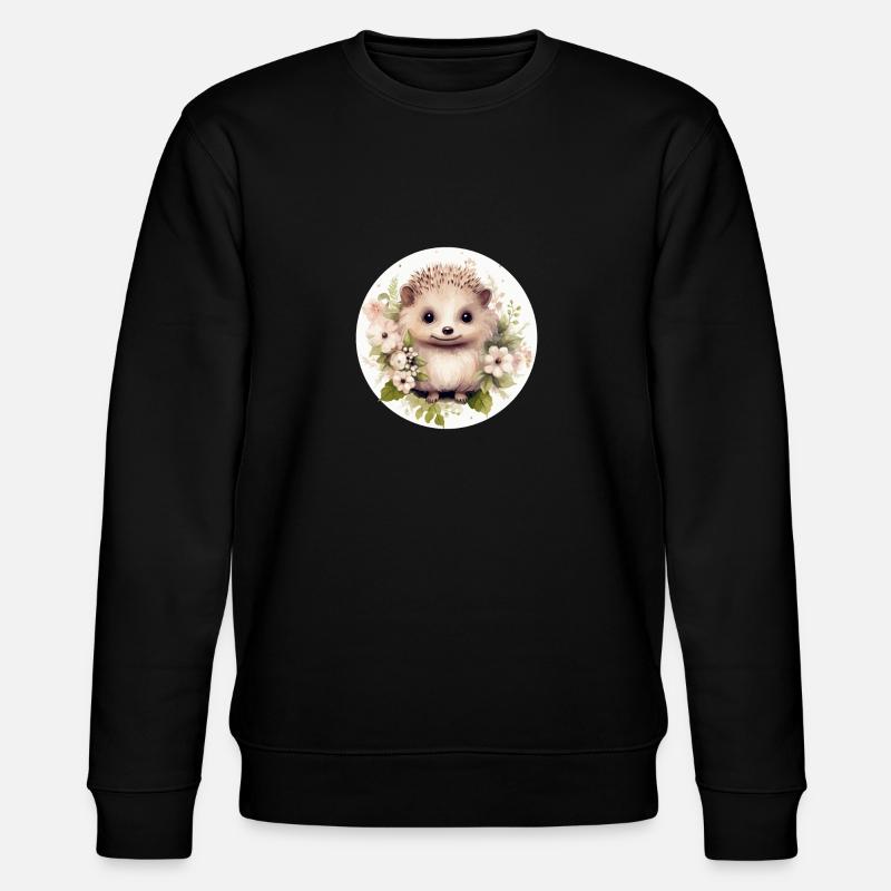 Hérisson mignon - Sweat bio CHANGER Stanley/Stella Unisexe - noir