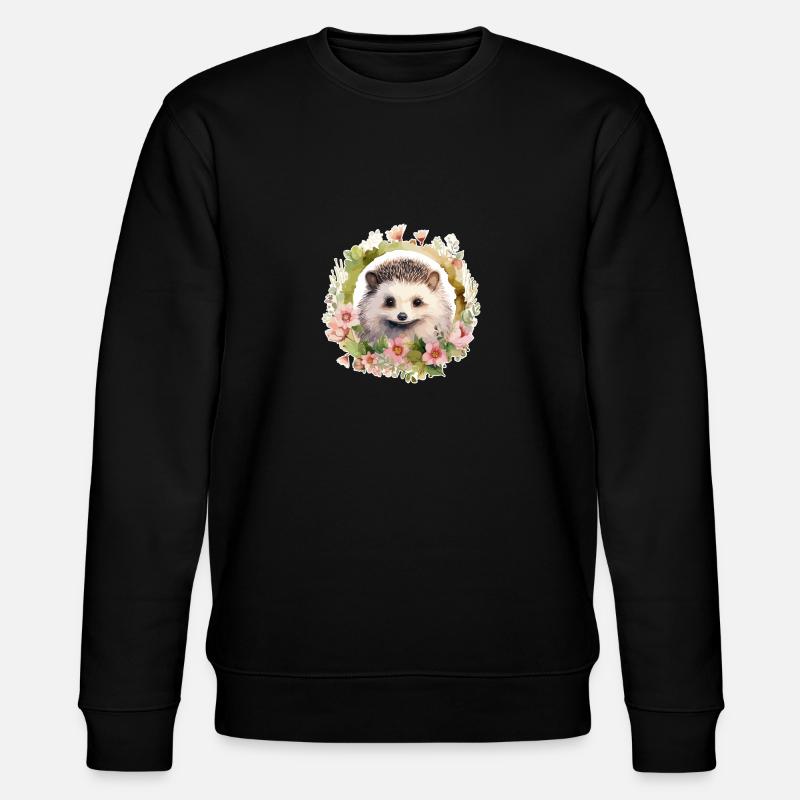 Hérisson mignon - Sweat bio CHANGER Stanley/Stella Unisexe - noir