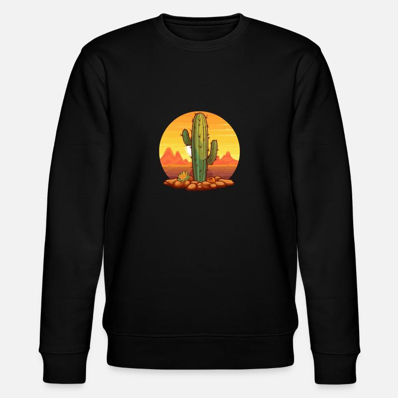 Cactus - Stanley/Stella CHANGER Unisex Organic Sweatshirt - black