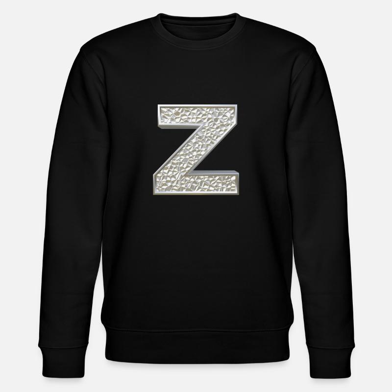 Z, letter, initial, monogram, - Stanley/Stella CHANGER Unisex Organic Sweatshirt - black