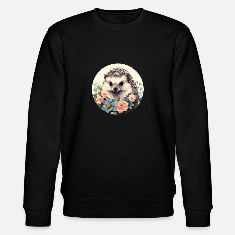 Hérisson mignon - Sweat bio CHANGER Stanley/Stella Unisexe - noir