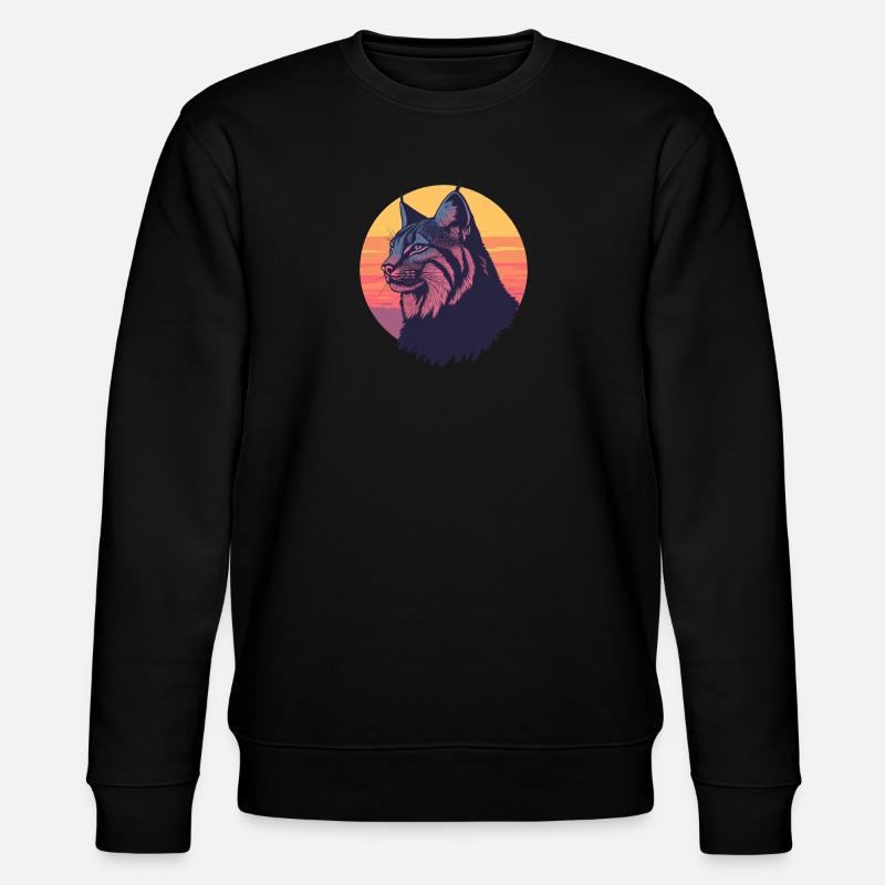 Luchs - Stanley/Stella Unisex Bio-Sweatshirt CHANGER  - Schwarz