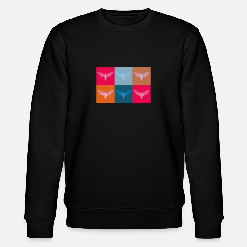 Pop Art papillon - Sweat bio CHANGER Stanley/Stella Unisexe - noir