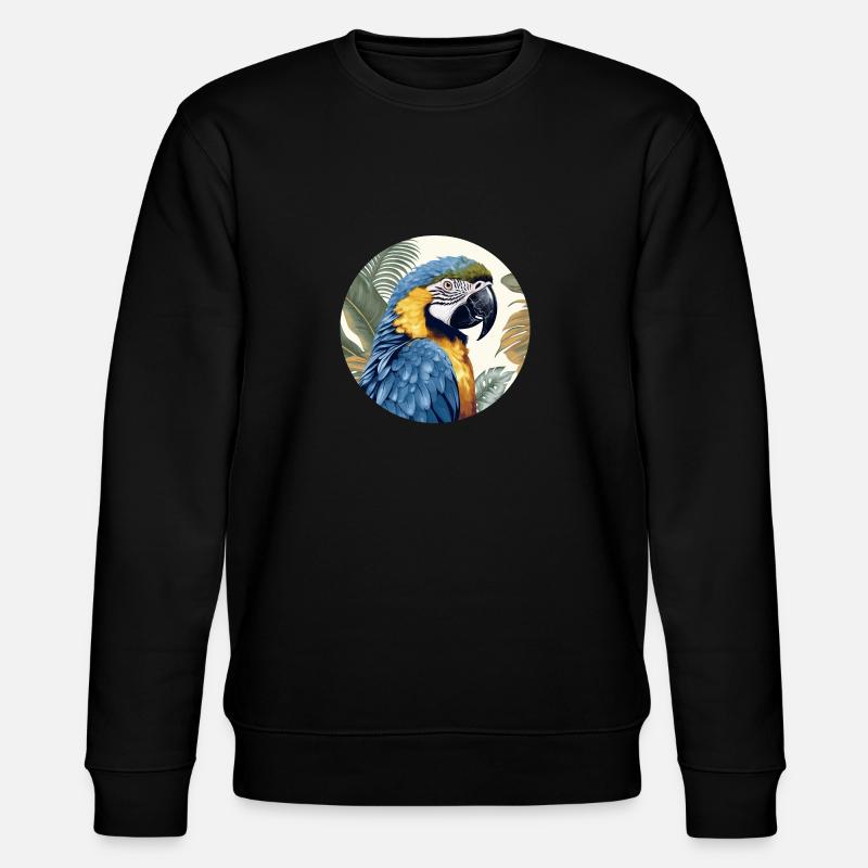 Blau-Gold Ara - Stanley/Stella Unisex Bio-Sweatshirt CHANGER  - Schwarz