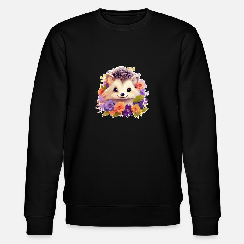 Hérisson mignon - Sweat bio CHANGER Stanley/Stella Unisexe - noir