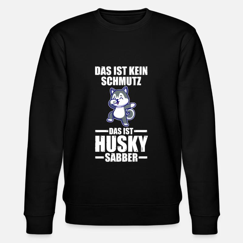 Hund Husky - Stanley/Stella Unisex Bio-Sweatshirt CHANGER  - Schwarz