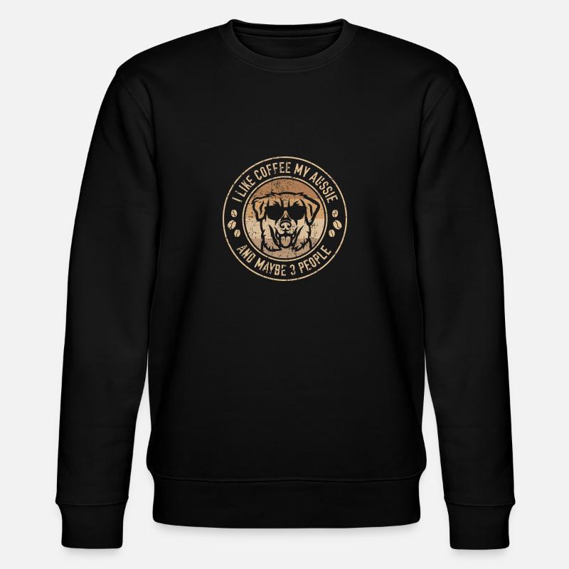 AUSSIE Kaffee - Stanley/Stella Unisex Bio-Sweatshirt CHANGER  - Schwarz