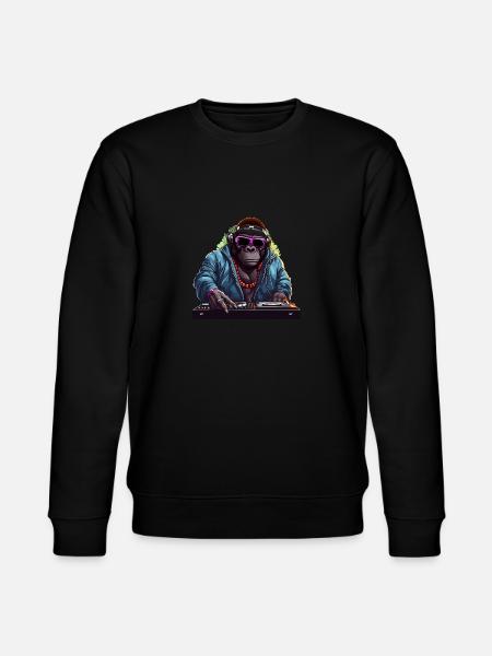 DJ Gorilla - Stanley/Stella CHANGER Unisex Organic Sweatshirt - black