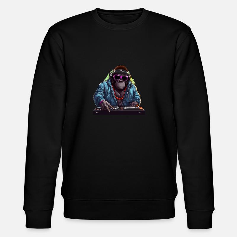DJ Gorilla - Stanley/Stella CHANGER Unisex Organic Sweatshirt - black