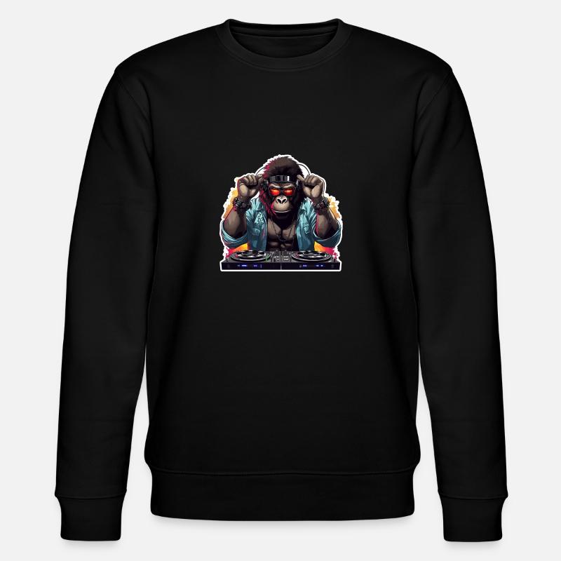 DJ Gorilla - Stanley/Stella Unisex Bio-Sweatshirt CHANGER  - Schwarz