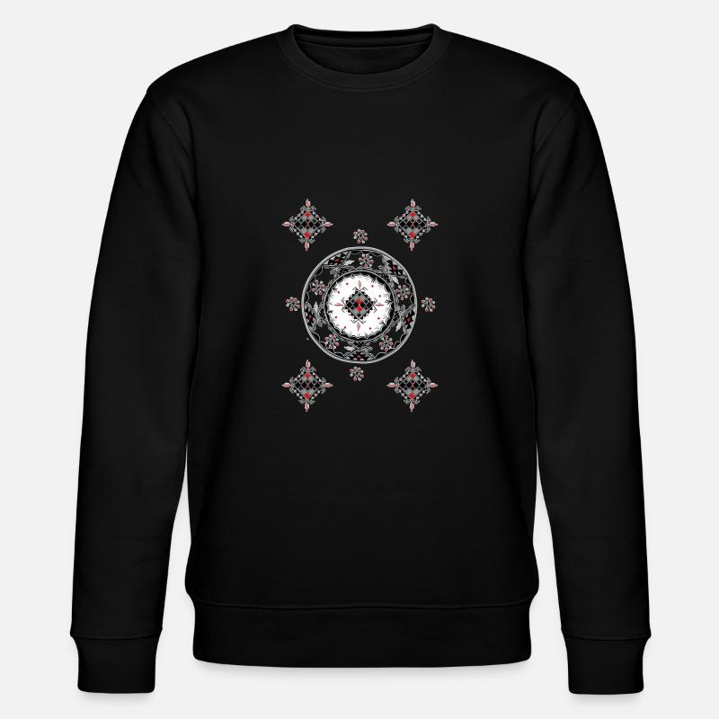 Muster Kabyle Töpferwaren - Stanley/Stella Unisex Bio-Sweatshirt CHANGER  - Schwarz