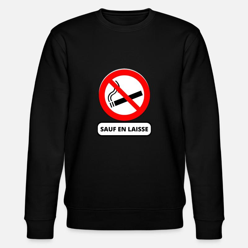 interdit de fumer - Sweat bio CHANGER Stanley/Stella Unisexe - noir