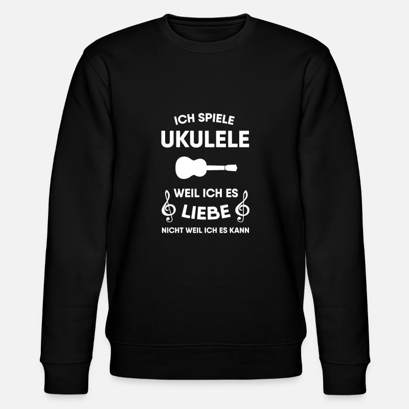 Ukulele - Stanley/Stella Unisex Bio-Sweatshirt CHANGER  - Schwarz